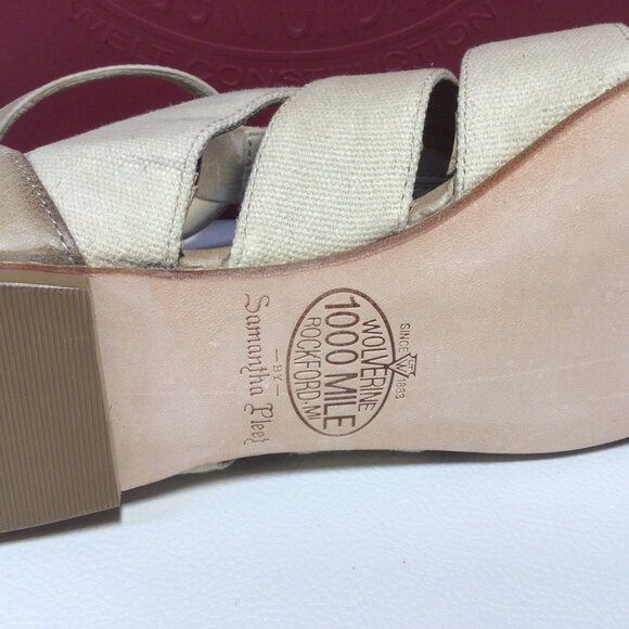 NEW Sandals Taupe Wolverine 1000 Mile Size 8.5 Flat Heel - Picture 8 of 13